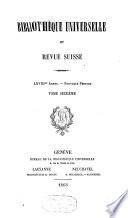 Bibliothèque universelle et revue suisse