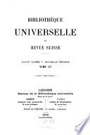Bibliothèque universelle et revue suisse