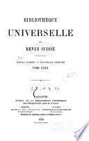 Bibliothèque universelle et revue suisse