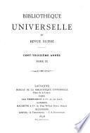 Bibliothèque universelle et revue suisse