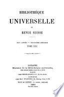 Bibliothèque universelle et revue suisse