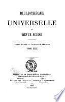 Bibliotheque universelle et revue suisse revue suisse et etrangere