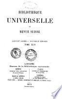 Bibliotheque universelle et revue suisse revue suisse et etrangere