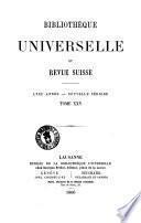 Bibliotheque universelle et revue suisse revue suisse et etrangere