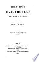 Bibliothèque universelle