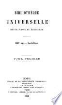 BIBLIOTHEQUE UNIVERSELLE