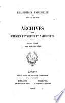 Bibliothèque universelle, revue suisse et étrangère