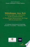 Bibliothèques, Livre, Ecrit et Technologies de l'Information et de la Communication