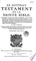 Biefve et claire explication de toute la Sainte bible selon le sens littéral...