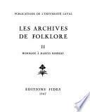 Bio-bibliographie de Marius Barbeau