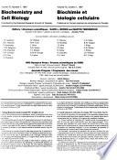 Biochemistry and Cell Biology