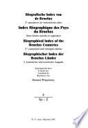 Biografische Index van de Benelux