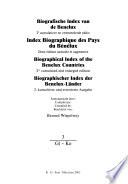 Biografische Index van de Benelux