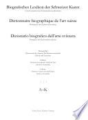 Biografisches Lexikon der Schweizer Kunst