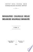 Biographie belge d'outre-mer