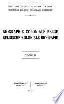 Biographie coloniale belge