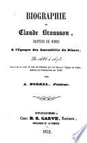 Biographie de Claude Brousson, pasteur de Nîmes