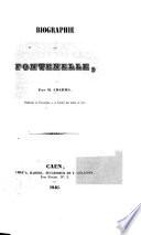 Biographie de Fontenelle