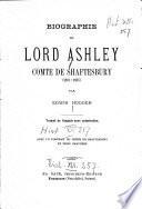Biographie de Lord Ashley, comte de Shaftesbury (1801-1885)