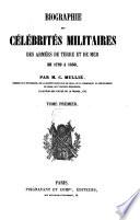 Biographie des célébrités militaires des armées de terre et de mer