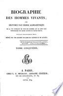 Biographie des hommes vivants, etc. [With portraits.] L.P.