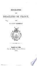 Biographie des Israélites de France