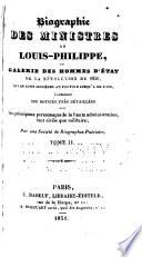 Biographie des ministres de Louis-Philippe
