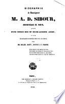 Biographie & Mr. M. A. D. Sibour, Archevêque de Paris