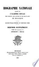 Biographie nationale