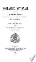 Biographie nationale