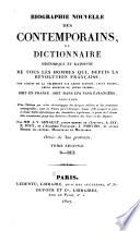 Biographie nouvelle des contemporains [1787-1820].