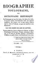 Biographie Toulousaine ou dictionnaire historique