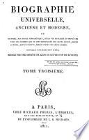 Biographie universelle, ancienne et moderne, etc