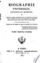 Biographie universelle, ancienne et moderne, etc
