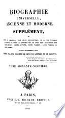 Biographie universelle, ancienne et moderne, etc