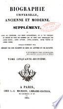 Biographie universelle, ancienne et moderne