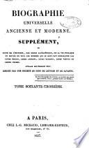 Biographie universelle, ancienne et moderne