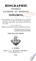 Biographie universelle, ancienne et moderne