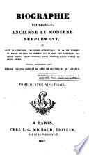 Biographie universelle, ancienne et moderne