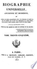 Biographie universelle, ancienne et moderne