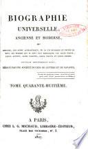 Biographie universelle, ancienne et moderne
