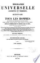Biographie universelle, ancienne et moderne ...