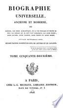 Biographie universelle, ancienne et moderne