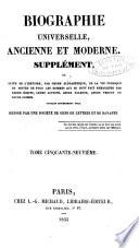 Biographie universelle, ancienne et moderne