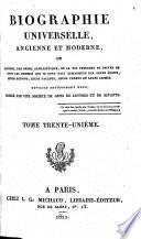 Biographie universelle, ancienne et moderne