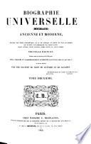 Biographie universelle ancienne et moderne