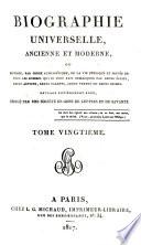 Biographie universelle, ancienne et moderne