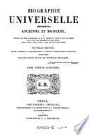 Biographie universelle ancienne et moderne