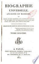 Biographie universelle, ancienne et moderne