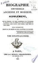 Biographie universelle, ancienne et moderne